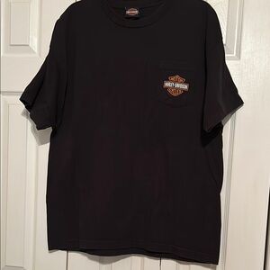 Harley-Davidson Black Short Sleeve Tee Iconic Design